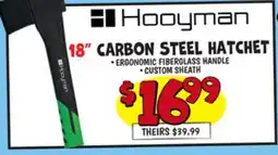 Ollie's 18 Carbon Steel Hatchet offer