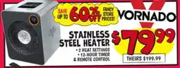 Ollie's VORNADO STAINLESS STEEL HEATER offer