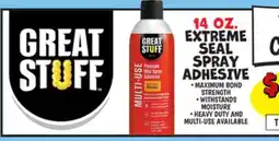 Ollie's 14 OZ. EXTREME SEAL SPRAY ADHESIVE offer