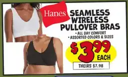 Ollie's SEAMLESS WIRELESS PULLOVER BRAS offer