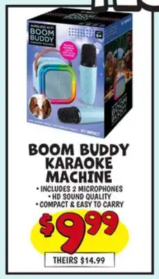 Ollie's BOOM BUDDY KARAOKE MACHINE offer