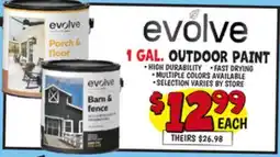 Ollie's EVOLVE OUTDOOR PAINT offer