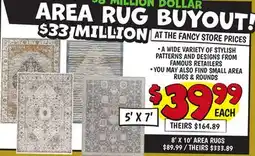 Ollie's AREA RUG BUYOUT! offer
