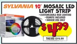 Ollie's SYLVANIA 10' MOSAIC LED LIGHT STRIP offer