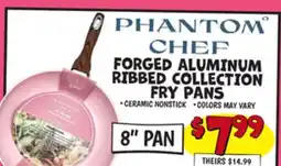 Ollie's PHANTOM CHEF FORGED ALUMINUM RIBBED COLLECTION FRY PANS offer