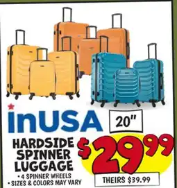 Ollie's HARDSIDE SPINNER LUGGAGE offer