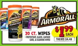 Ollie's ARMOR ALL 30 CT. WIPES offer