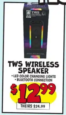 Ollie's TWS WIRELESS SPEAKER offer