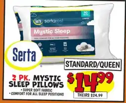 Ollie's 2 PK. MYSTIC SLEEP PILLOWS offer