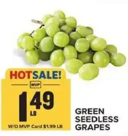 Food Lion Green Seedless Grapes offer