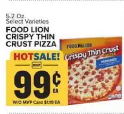 Food Lion FOOD LION CRISPY THIN CRUST PIZZA offer