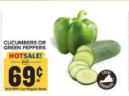 Food Lion Cucumbers or Green Peppers offer