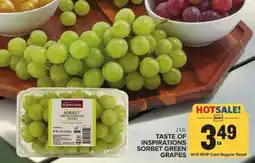 Food Lion Taste of Inspirations Sorbet Green Grapes offer