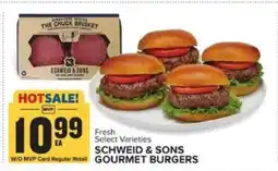 Food Lion SCHWEID & SONS GOURMET BURGERS offer