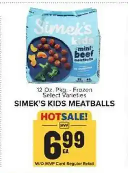 Food Lion Simek's Kids Meatballs offer