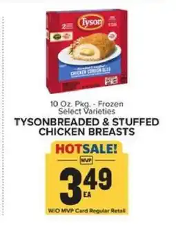Food Lion TYSON BREADED & STUFFED CHICKEN BREASTS offer