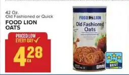 Food Lion FOOD LION OATS offer