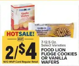 Food Lion FOOD LION FUDGE COOKIES OR VANILLA WAFERS offer