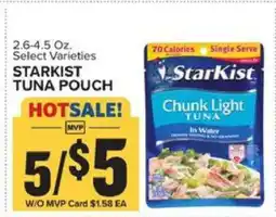 Food Lion Starkist Tuna Pouch offer
