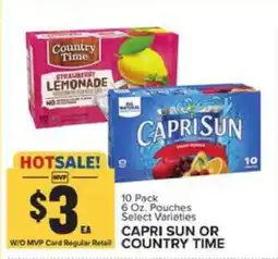 Food Lion Capri Sun or Country Time offer
