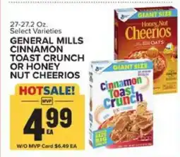 Food Lion General Mills Cinnamon Toast Crunch or Honey Nut Cheerios offer