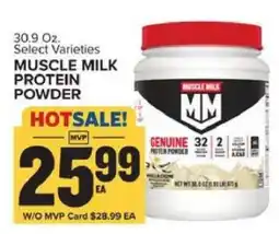 Food Lion MUSCLE MILK PROTEIN POWDER offer