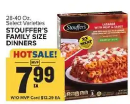 Food Lion Stouffer's Family Size Dinners offer