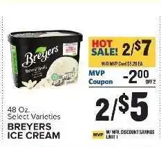Food Lion Breyers Ice Cream offer