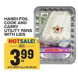Food Lion HANDI-FOIL COOK AND CARRY UTILITY PANS WITH LIDS offer