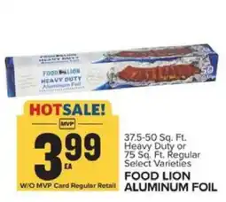 Food Lion FOOD LION ALUMINUM FOIL offer