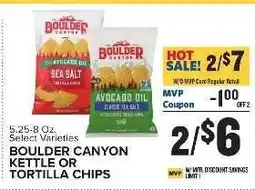 Food Lion Boulder Canyon Kettle or Tortilla Chips offer