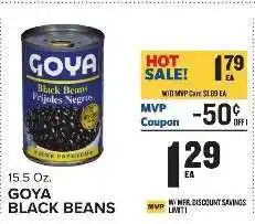 Food Lion Goya Black Beans offer
