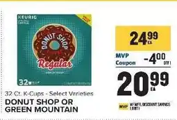 Food Lion Donut Shop or Green Mountain offer