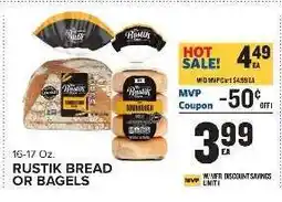 Food Lion RUSTIK BREAD OR BAGELS offer