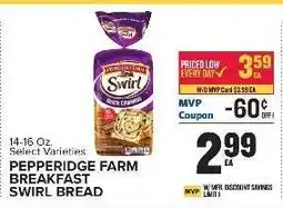 Food Lion Pepperidge Farm Breakfast Swirl Bread offer
