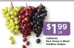 Food 4 Less California Seedless Grapes offer
