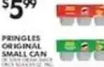 Pioneer Supermarkets Pringles original small can offer