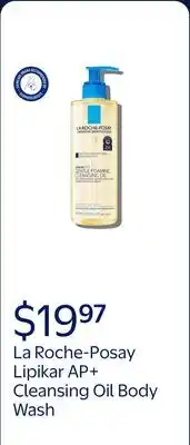 Walmart La Roche-Posay Lipikar AP+ Gentle Foaming Cleansing Oil Body Wash for Eczema & Sensitive Skin offer