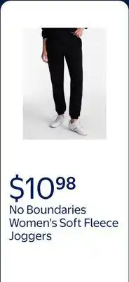 Walmart No Boundaries Soft Fleece Joggers, 26.5, 28.5'', 30.5 Inseams, Women's and Women's offer