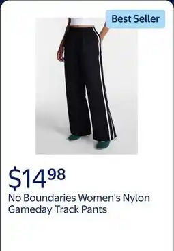 Walmart No Boundaries Nylon Gameday Track Pants, Women's and Women's offer