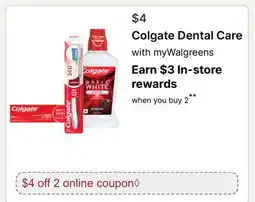 Walgreens Colgate Dental Care offer