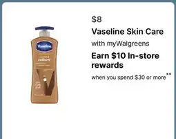 Walgreens Vaseline Skin Care offer
