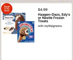Walgreens Haagen-Dazs, Edy's or Nestle Frozen Treats offer