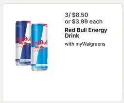 Walgreens Red Bull Energy Drink offer