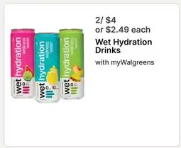 Walgreens Wet Hydration Drinks offer
