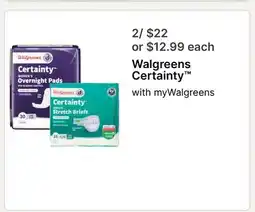 Walgreens Walgreens Certainty offer