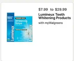 Walgreens Lumineux Teeth Whitening Products offer