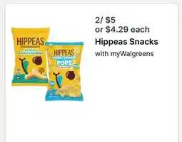 Walgreens Hippeas Snacks offer