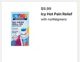 Walgreens Icy Hot Pain Relief offer