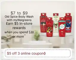 Walgreens Old Spice Body Wash offer
